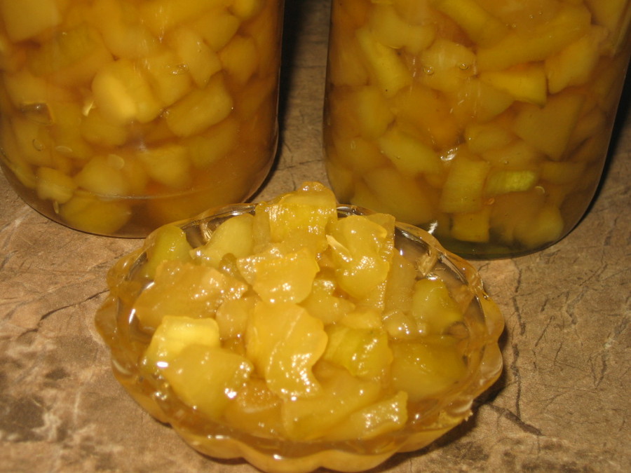 Варенье из кабачков с ананасами